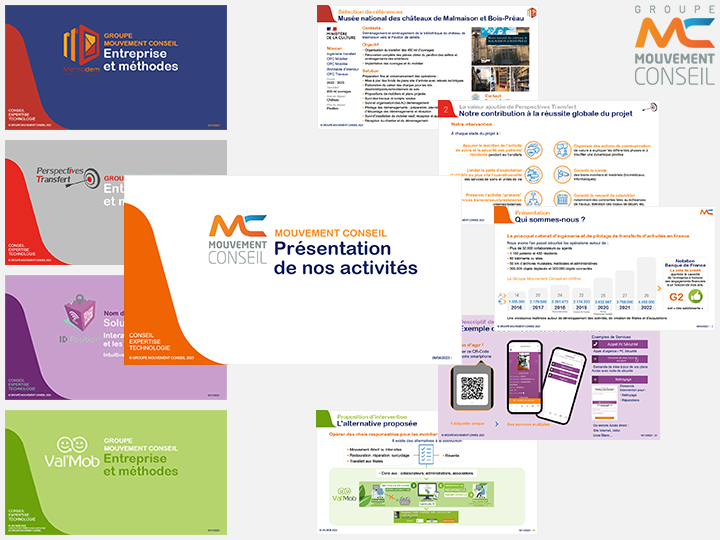 Présentations Powerpoint groupe Mouvement Conseil